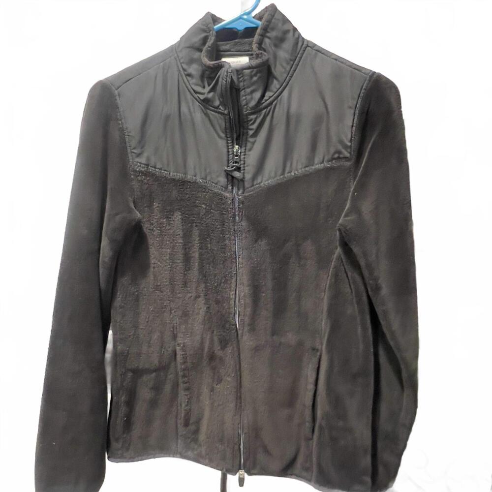Danskin Now Girls  Black Fleece Jacket Zip Up
